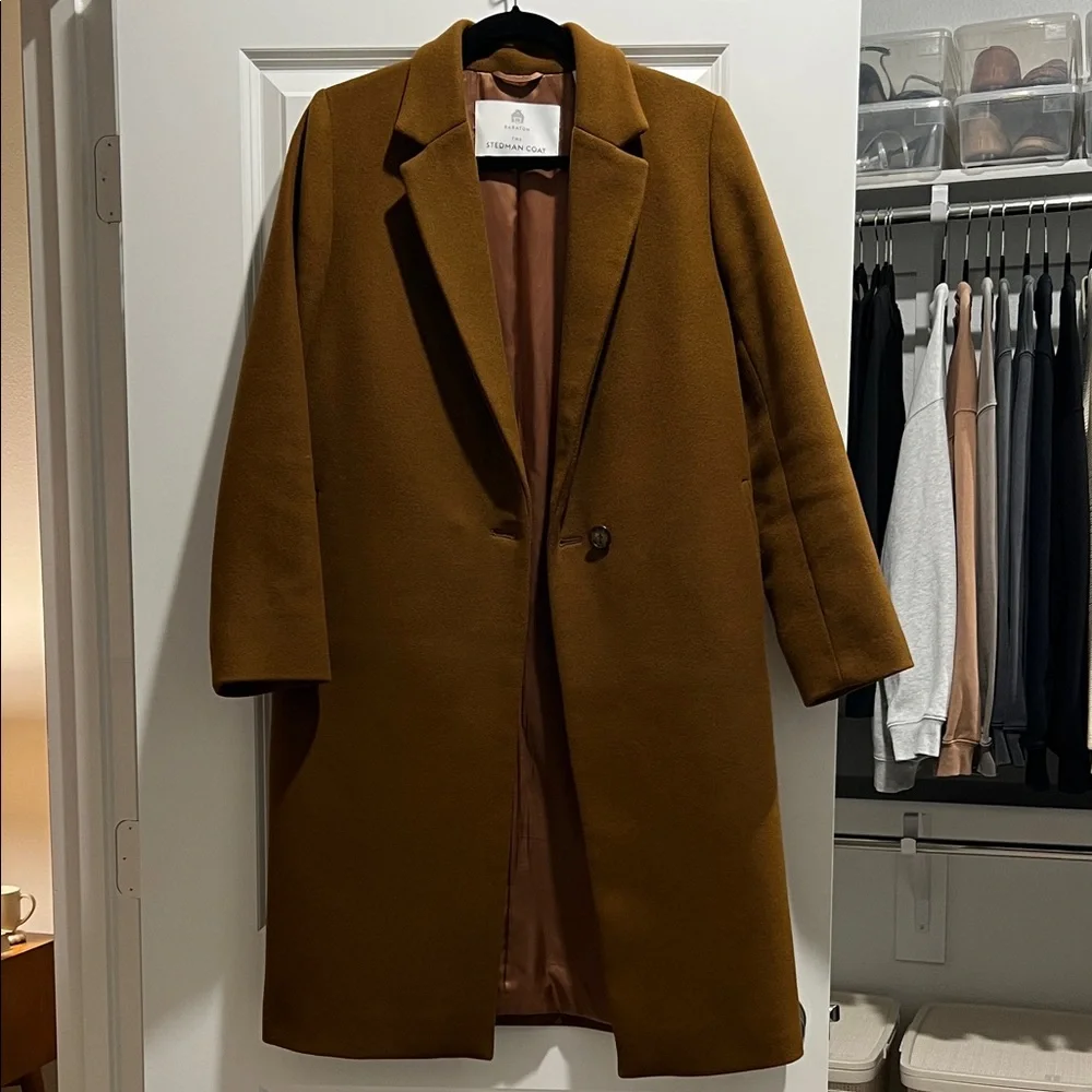 Aritzia Babaton Brown Stedman Coat - Picture 1 of 8